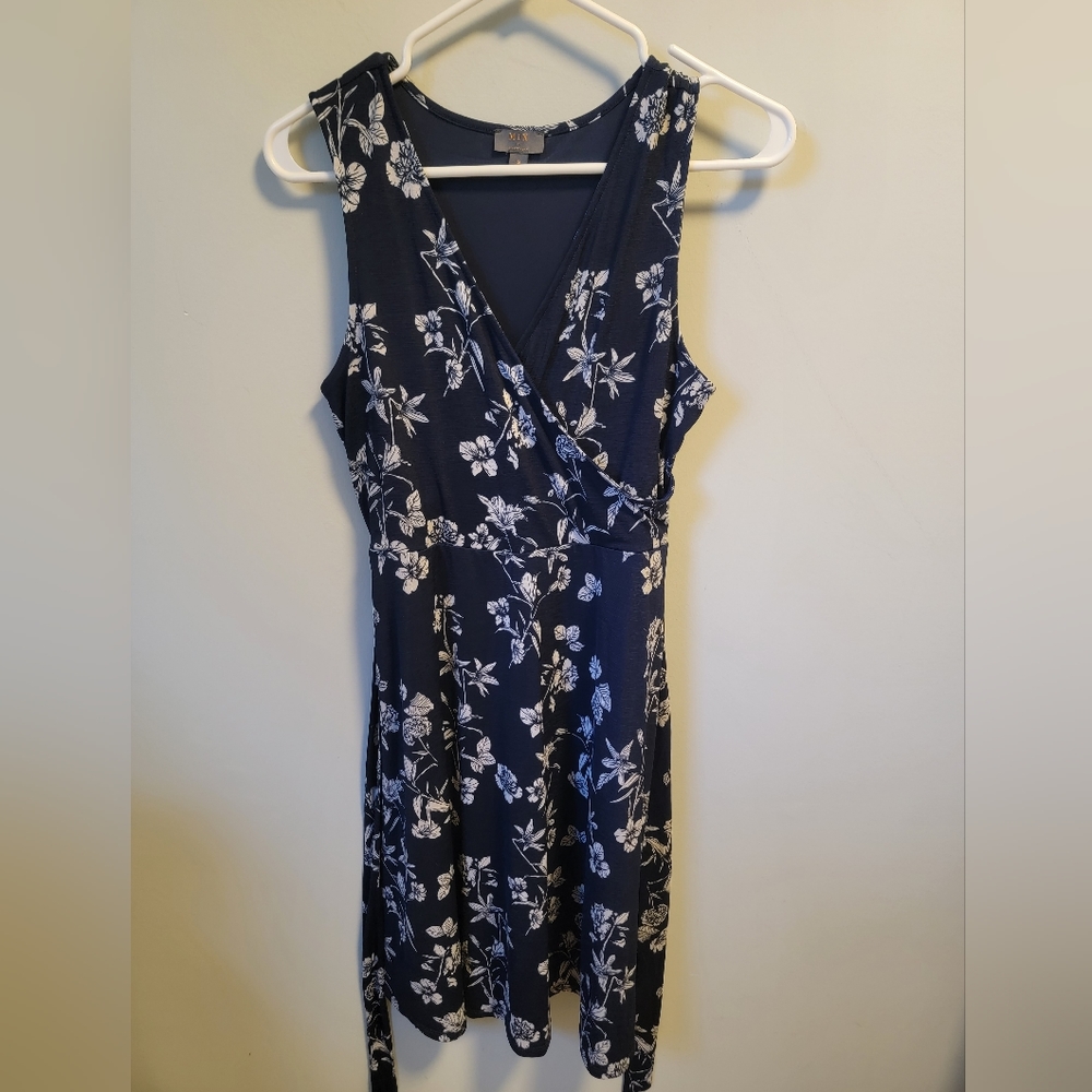 Mix by 41 Hawthorn Kassidy Faux Wrap Dress Navy Small